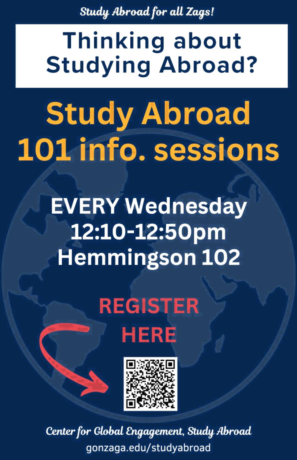 Study Abroad 101 info session 